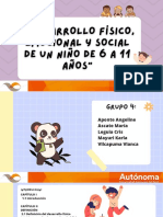 "Desarrollo Físico, Emocional y Social de Un Niño de 6 A 11 Años" - Grupo 4 PDF