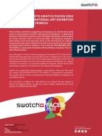 PR Swatch - Press Release Sponsor BIENNALE 2022