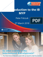 A Introduction To The Middle Years Programme (MYP)