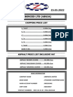 23.03.2022 - Abuja Price List PDF