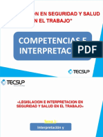 LEGISLACION E INTERPRETACION EN SST