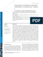 All-Trans Retinoic Acid Improves Pancreatic Cell Proliferation On Induced Type 1 Diabetic Rats