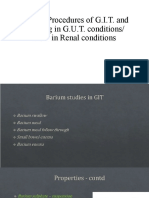 Barium Procedures of GIT and GUT Imaging
