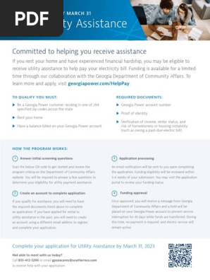 Georgia Power Utility Assistance