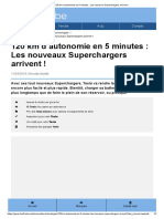 120 KM D'autonomie en 5 Minutes - Les Nouveaux Superchargers Arrivent !