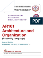 AR101 Course Module - Architecture and Organization PDF