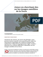 Aidez La Science en Cherchant Des Cratères Sur Les Images Satellites de La Terre