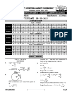 JEE Main Test Pattern Analysis