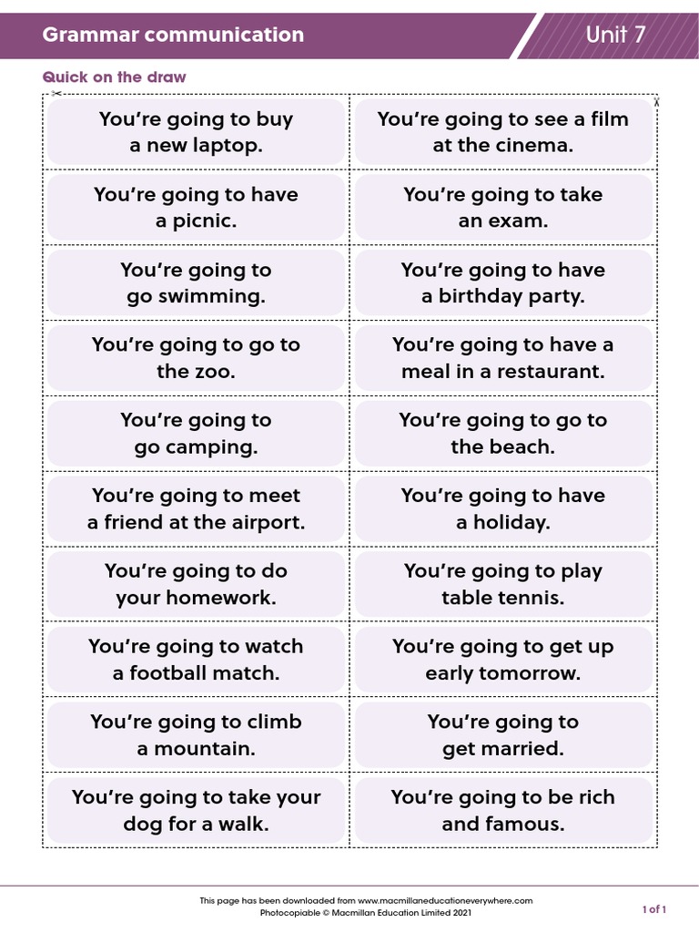 A2 U7 Grammar Communication Pdf Pdf