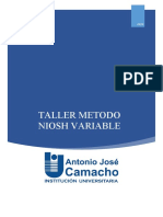 Taller Metodo Niosh Variable