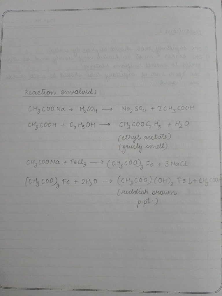 Salt Analysis Chem Practical | PDF