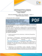 Guia de Actividades y Rúbrica de Evaluación - Unidad 2 - Tarea 3 - Explorando Grupos Étnicos