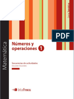 Números y Operaciones 1 - Tinta Fresca