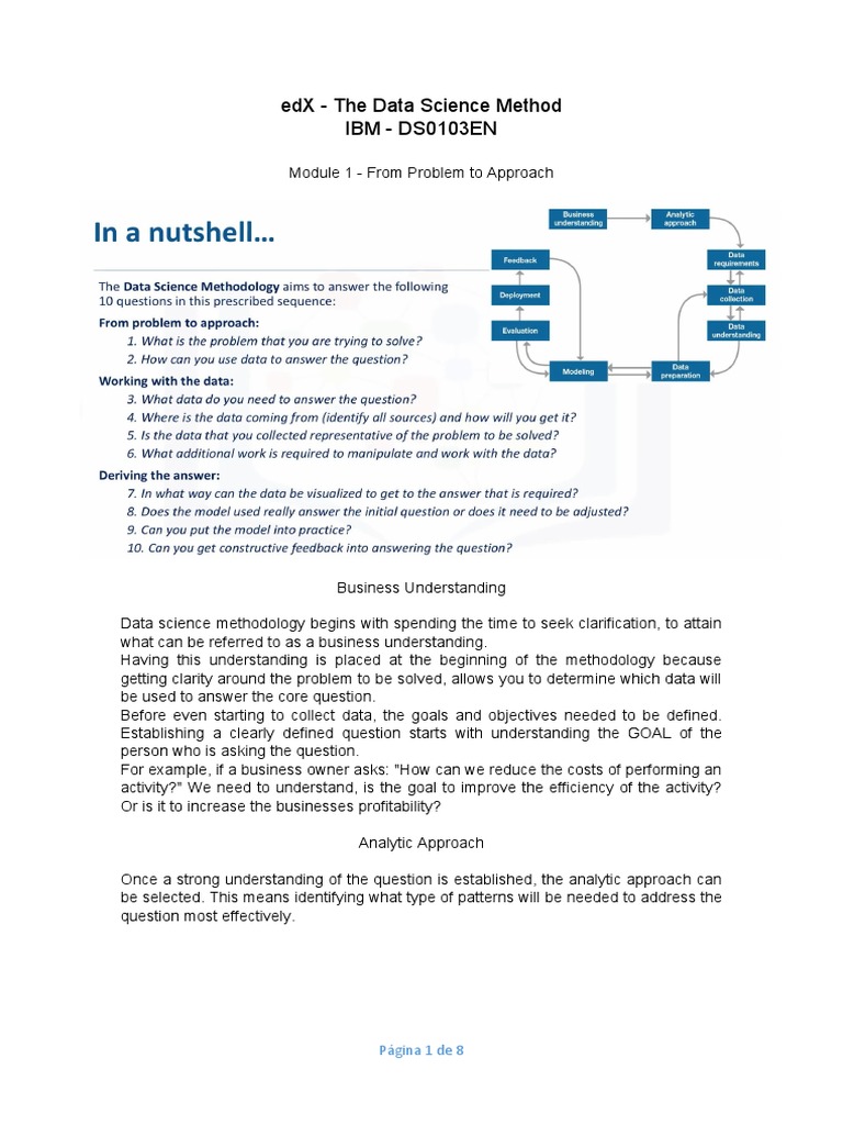 3 - The Data Science Method | PDF | Data | Machine Learning
