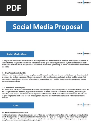 Social Media Proposal