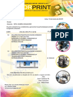Cotizacion SANDRA CHUMACERO PDF