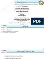 17 March B.Tech - Project Progress Presentation Format