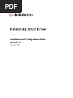 Databricks JDBC Driver Install and Configuration Guide