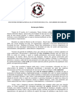 Declaração Politica - Encontro Internacional Da Juventude em Luta