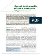 Short-Term Systemic Corticosteroids Appropiate Use in Primary Care