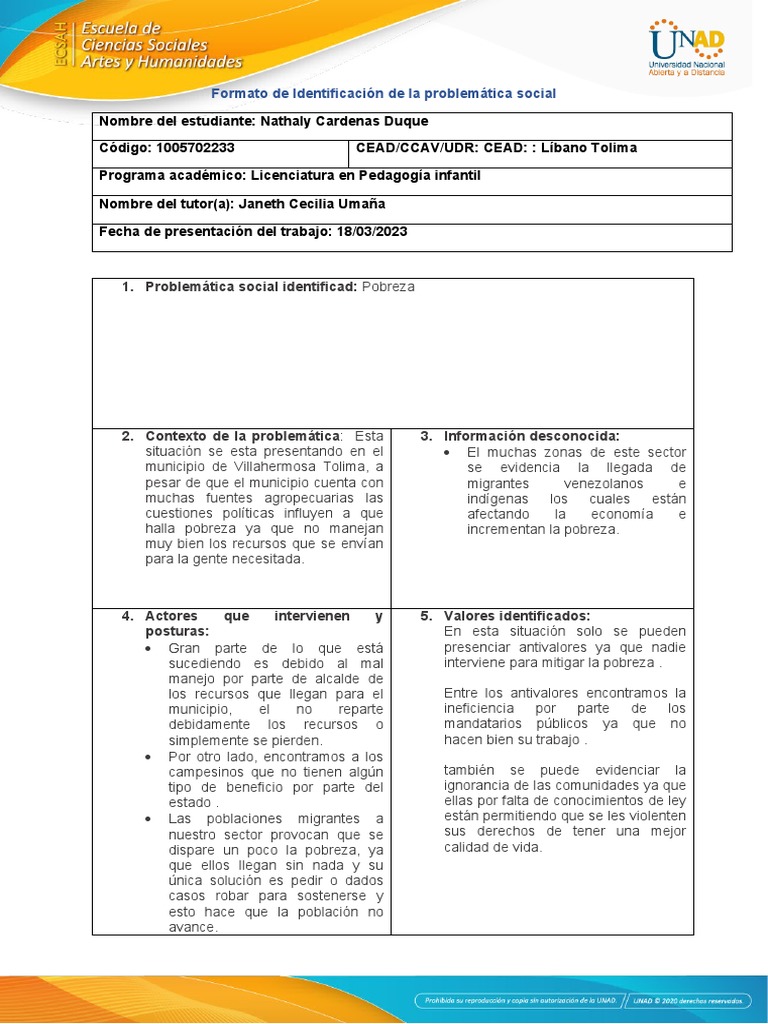 Desarrollo de La Problematica Social | PDF | Pobreza | Pobreza e indigencia
