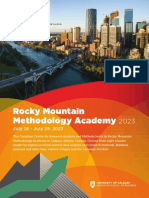 Rocky Mountain Methodology Academy 2023