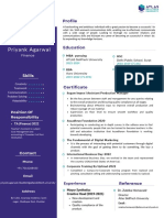 Priyank Agarwal - CV - MBA PDF