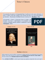 Clásicos económicos: Bentham, Malthus, Ricardo y Senior