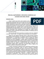 SL - Natureza, Espiritualidade e Alternativas Subalternas Por Conexões Entre Índia e Brasil PDF
