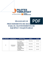 PD-GGE-SST-39 Proced. de Seguridad Mantenimiento de Equipos y Maquinarias