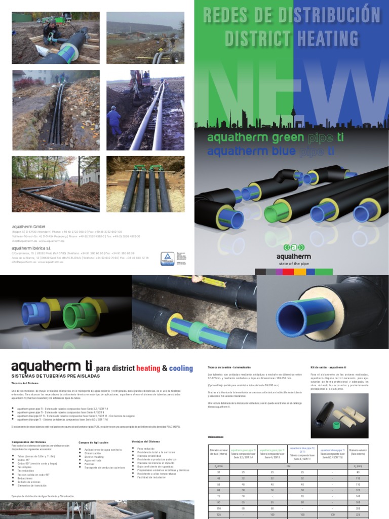 Sistemas De Tuberías Pre Aisladas Aquatherm Pdf Tubería Transporte 