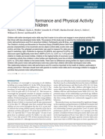 5motor Skill Performance and Physical Activity in Preschool Children Harriet G. Williams