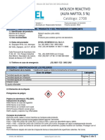 Hoja de Datos de Seguridad-Molisch Reactivo (Alfa Naftol 5%) - 2708-Hycel