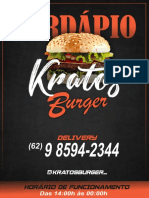 Kratos Burger Cardápio