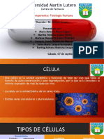 Universidad Martin Lutero Carrera Farmacia Fisiología Humana Célula