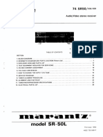 Marantz SR 50 L Service Manual PDF