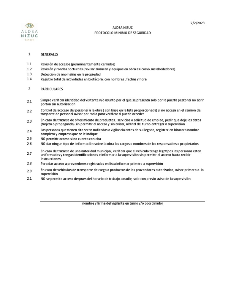 Protocolo de Seguridad PDF