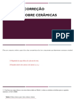 Correção Lista de Ceramicas