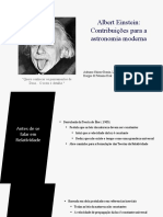 Importância de Einstein para A Astronomia Moderna