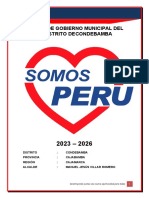 Plan de Gobierno Somos Perú Condebamba - 2022