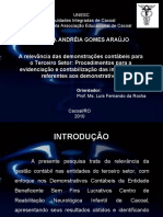 A Relevância Das Demonstrações Contábeis para o Terceiro Setor: Procedimentos para A Evidenciação e Contabilização Das Informações Referentes Aos Demonstrativos