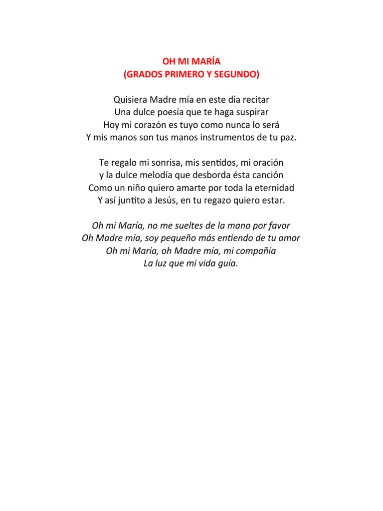 Letras Serenata A Maria | PDF | María, madre de Jesús | Intercesión