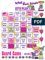 Present Perfect Versus Past Simple BOARD GAME PDF