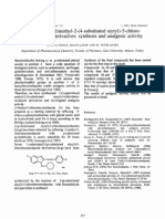 1 - Piperidinyl) Methyl-2 - (4-Substituted Styryl) - 5-Chloro-Benzimidazole Derivatives: Synthesis and Analgesic Activity