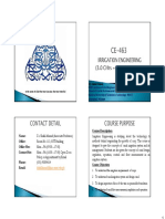 Irrigation Engineering Course Overview