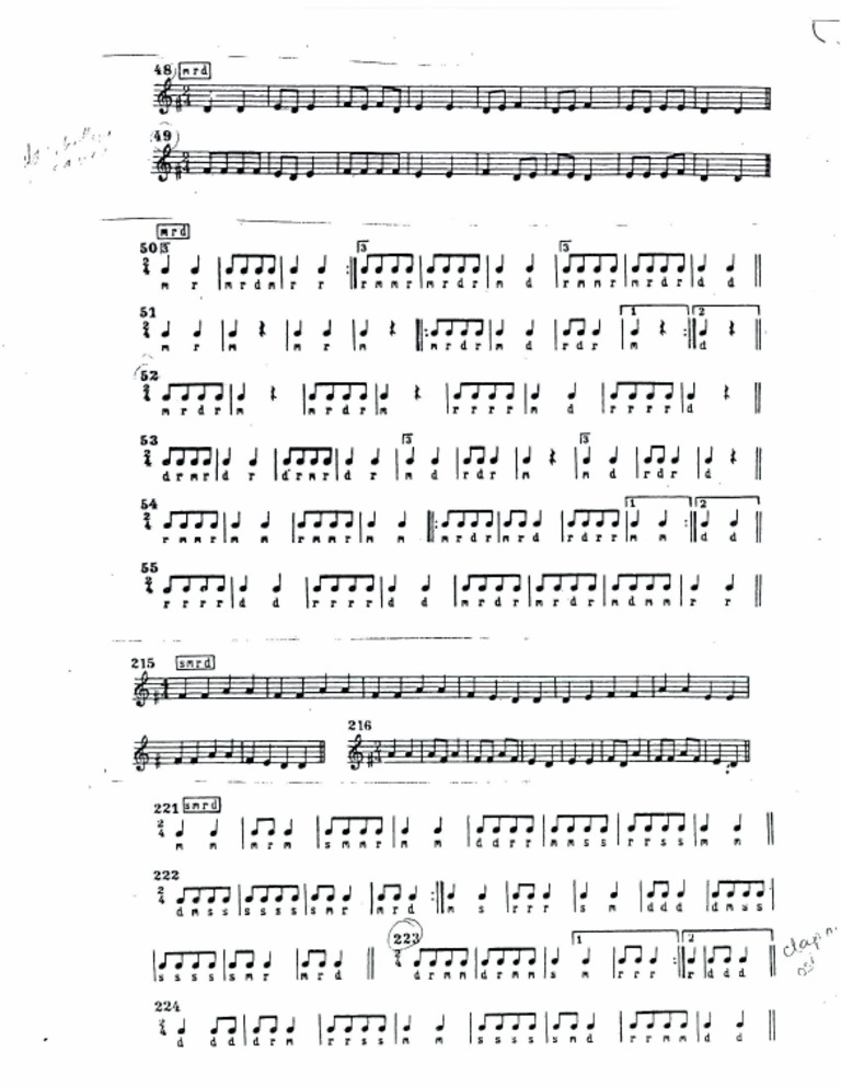 Metodo Corale Kodály - 333 Esercizi Di Lettura Musicale, Libro Per Studio E Pratica Del Canto Corale E Solfeggio - Foto 6