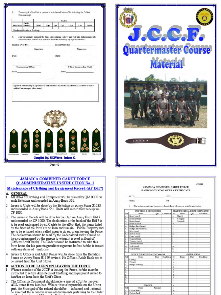 QM Manual PDF | Download Free PDF | Quartermaster | Foods
