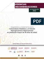 Cetoacidosis Diabética y El Estado Hiperglucémico Hiperosmolar en Población Mayor de 18 Años de Edad.