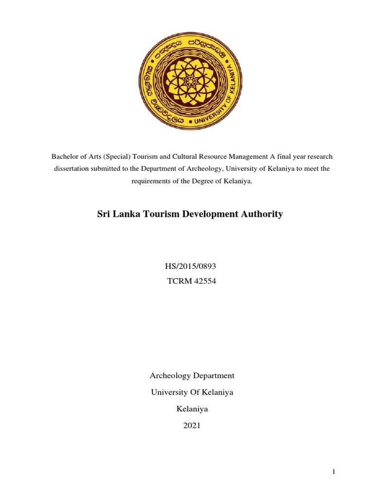 SLTDA: Enhancing Sri Lanka's Tourism | PDF | Tourism | Marketing