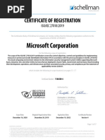 Microsoft Azure, Dynamics 365 and Online Services - ISO 27018 Certificate 12